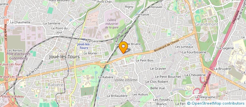 localisation de l'entreprise ORFEA à JOUE-LES-TOURS