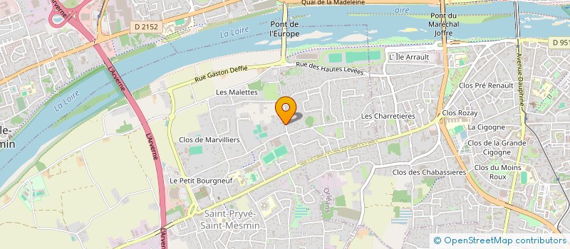 localisation de l'entreprise ORFEL à SAINT-PRYVE-SAINT-MESMIN