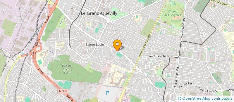 localisation de l'entreprise ORFEO  LE GRAND-QUEVILLY