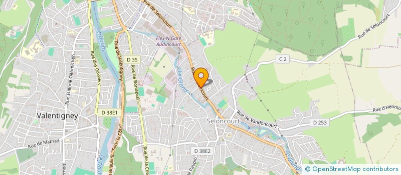 localisation de l'entreprise ORFEO  SELONCOURT