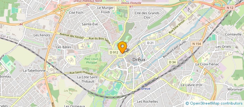 localisation de l'entreprise ORFEUIL IMMOBILIER à DREUX