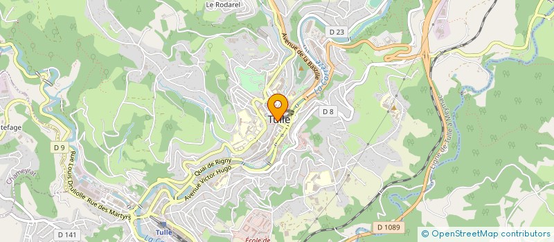 localisation de l'entreprise ORFEVES  TULLE