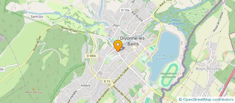 localisation de l'entreprise ORFEVRERIE ART D'OR à DIVONNE-LES-BAINS