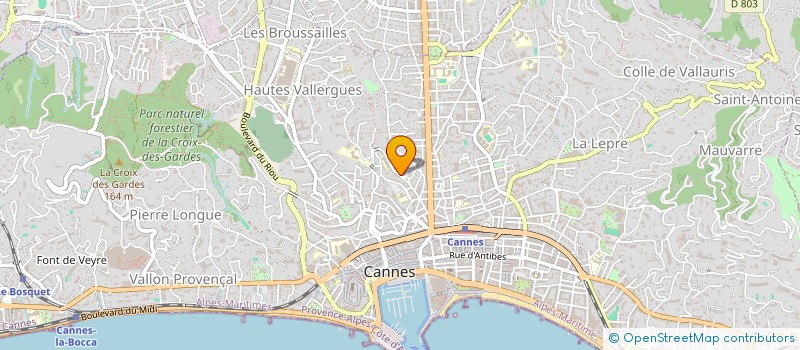 localisation de l'entreprise ORFEVRERIE CANNOISE à CANNES