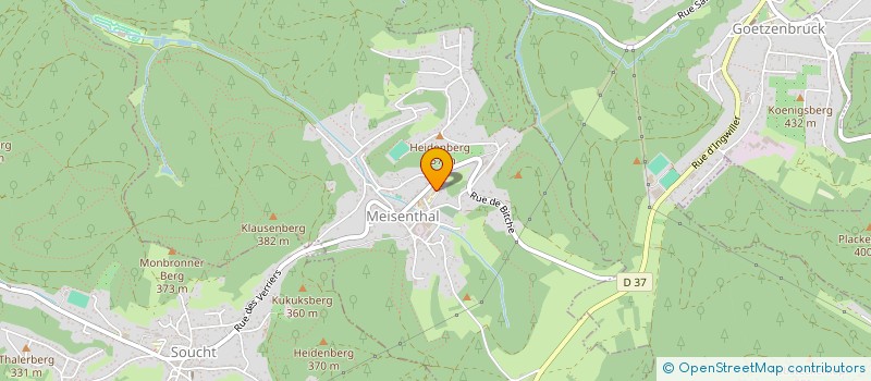 localisation de l'entreprise ORFEVRERIE DES MESANGES - MANULOR à MEISENTHAL