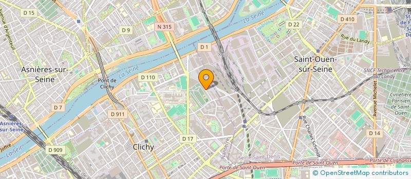 localisation de l'entreprise ORFEX 2000  CLICHY