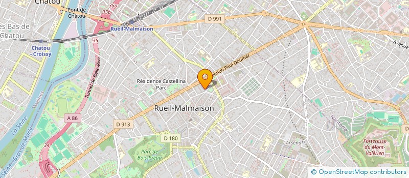 localisation de l'entreprise ORFUS à RUEIL-MALMAISON