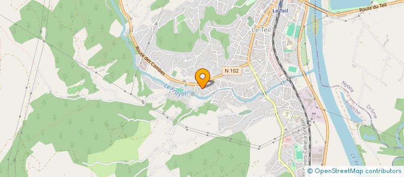 localisation de l'entreprise ORG GEST ECOLE CATHOLIQUE DE MELAS  LE TEIL