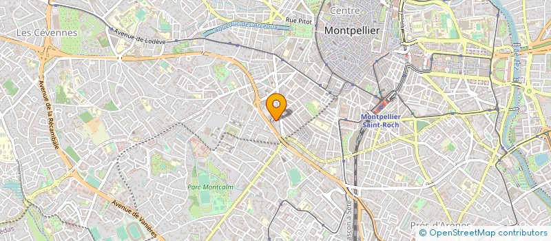 localisation de l'entreprise ORG PR CTRE GESTION COMPTA AGRI à MONTPELLIER