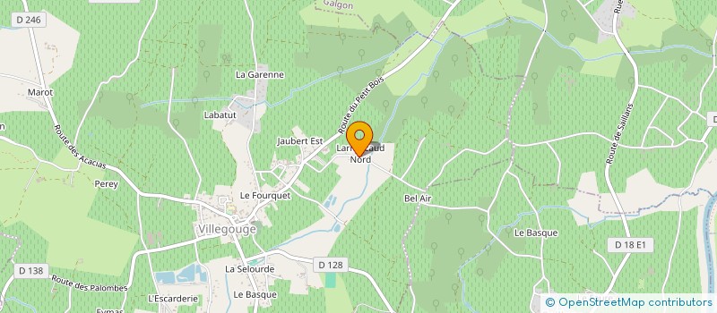 localisation de l'entreprise ORGA à VILLEGOUGE