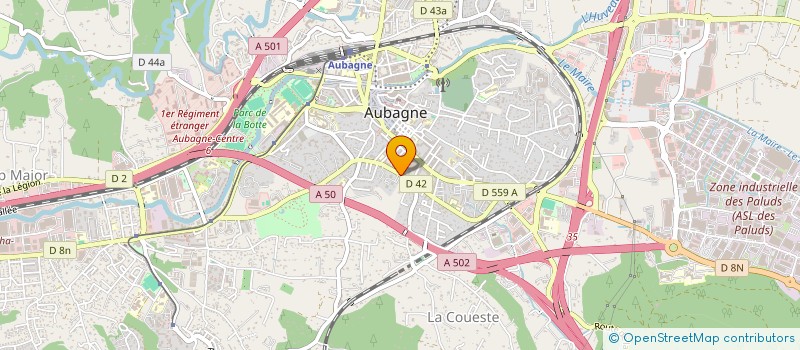 localisation de l'entreprise ORGA BUREAU SARL à AUBAGNE