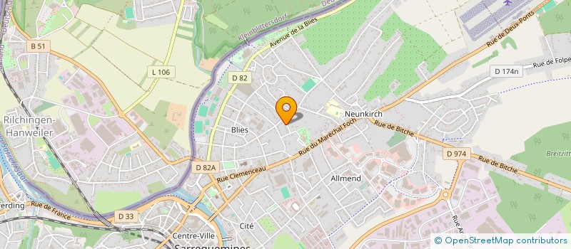 localisation de l'entreprise ORGA CONSEIL à SARREGUEMINES