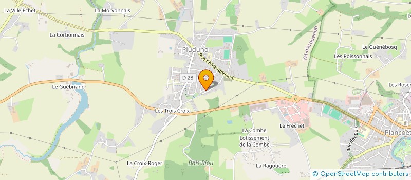 localisation de l'entreprise ORGA'FEST  PLUDUNO