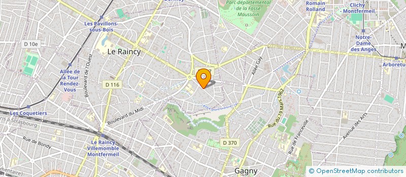 localisation de l'entreprise ORGA IMMO  LE RAINCY