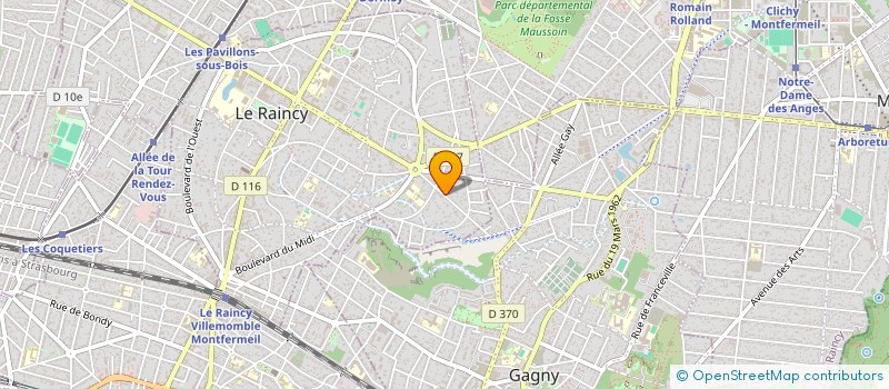 localisation de l'entreprise ORGA LAFITTE  LE RAINCY