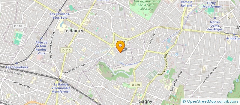 localisation de l'entreprise ORGA MONTESSON  LE RAINCY
