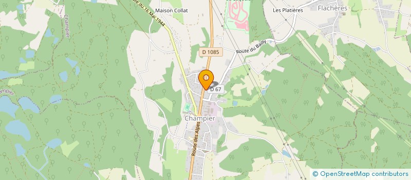 localisation de l'entreprise ORGA'SCENES  CHAMPIER