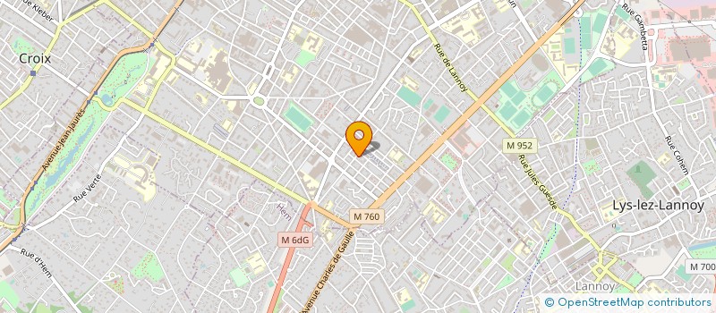 localisation de l'entreprise ORGA STEEL à ROUBAIX