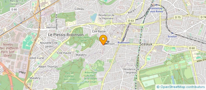 localisation de l'entreprise ORGA SUD à LE PLESSIS-ROBINSON