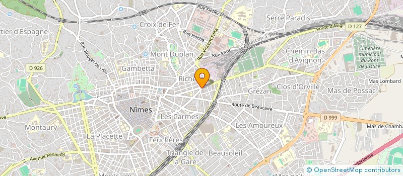 localisation de l'entreprise ORGA SYSTEMS à NIMES