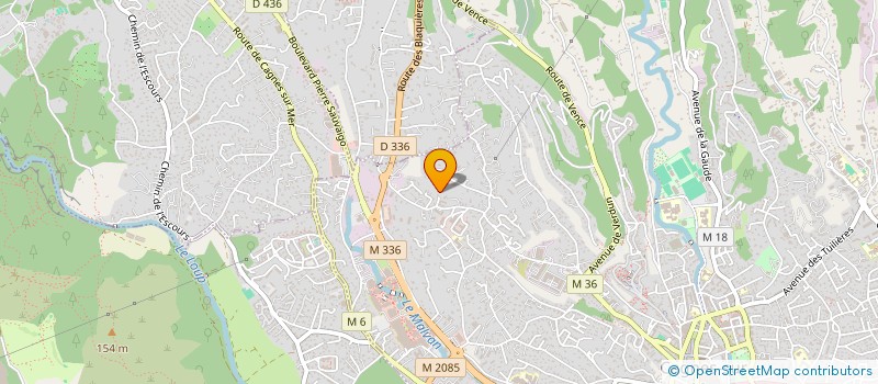 localisation de l'entreprise ORGAB à CAGNES-SUR-MER