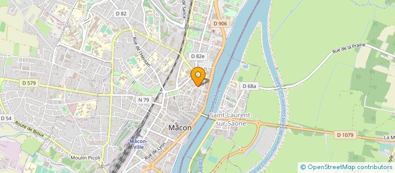 localisation de l'entreprise ORGABAT à MACON