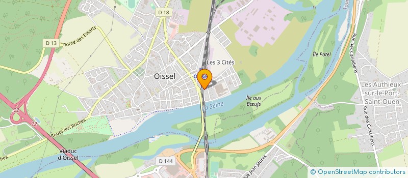 localisation de l'entreprise ORGACHIM à OISSEL