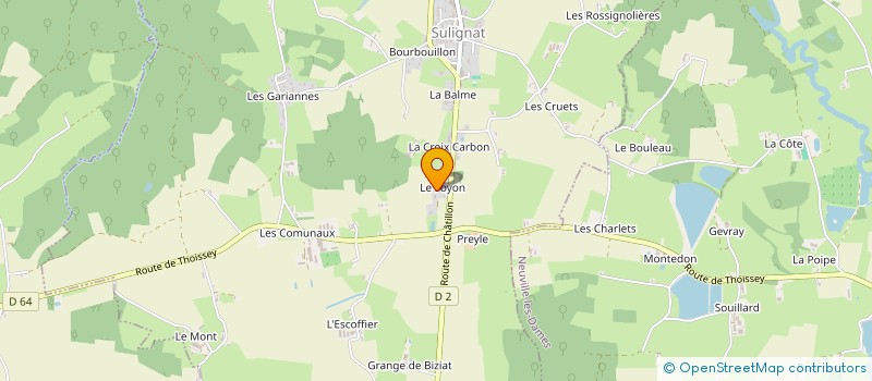 localisation de l'entreprise ORGACONCEPT  SULIGNAT