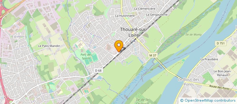 localisation de l'entreprise ORGAFIT  THOUARE-SUR-LOIRE