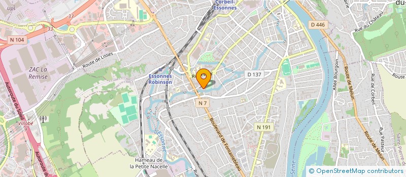 localisation de l'entreprise ORGAGESTION à CORBEIL-ESSONNES