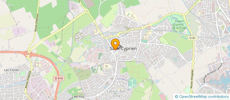 localisation de l'entreprise ORGAL SARL à SAINT-CYPRIEN