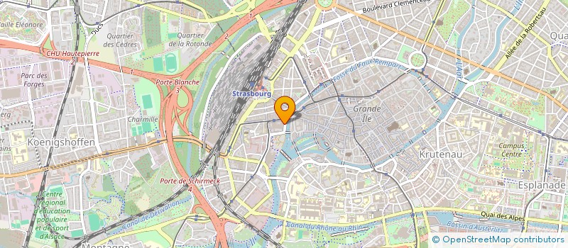 localisation de l'entreprise ORGALY FRANCE à STRASBOURG