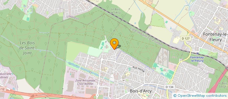 localisation de l'entreprise ORGALYS  BOIS-D'ARCY