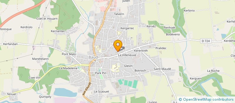 localisation de l'entreprise ORGAMA  BAUD