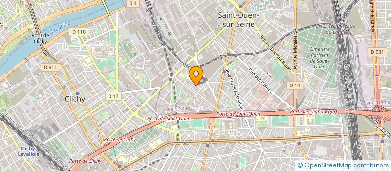 localisation de l'entreprise ORGAMATIQUE à SAINT-OUEN-SUR-SEINE