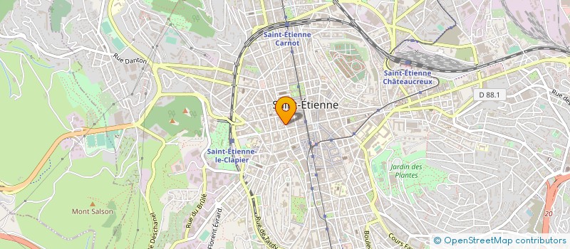 localisation de l'entreprise ORGAN CATHO ACTION SOCIALE  SAINT-ETIENNE