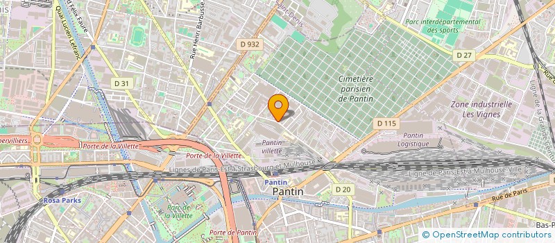localisation de l'entreprise ORGAN COMMMER EUROPEENNE ACHAT NEGOCE à PANTIN