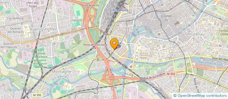 localisation de l'entreprise ORGAN DEVEL ANIMAT CREAT EMPLOIS SPORTIF à STRASBOURG