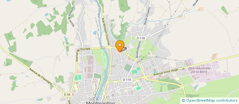 localisation de l'entreprise ORGAN'EXT  MONTMORILLON