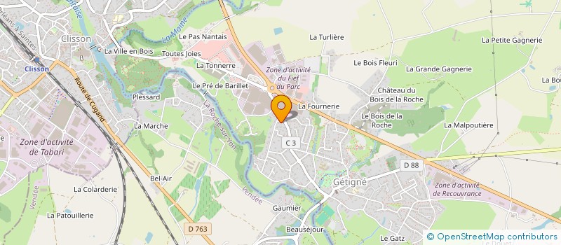 localisation de l'entreprise ORGAN GESTIO LYCEE TECHNI AGRIC C PEGUY à GORGES