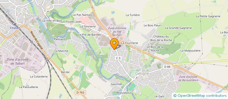 localisation de l'entreprise ORGAN GESTION CTRE FORMAT PROFES C PEGUY à GORGES