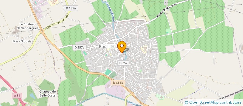 localisation de l'entreprise ORGAN GESTION ECOLE CATHO CHARLES PEGUY  BOUILLARGUES