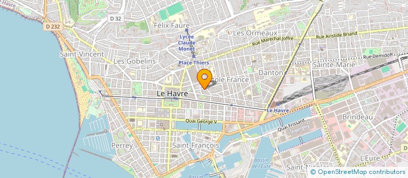 localisation de l'entreprise ORGAN GESTION ENS CATHO DE L ASSOMPTION  LE HAVRE