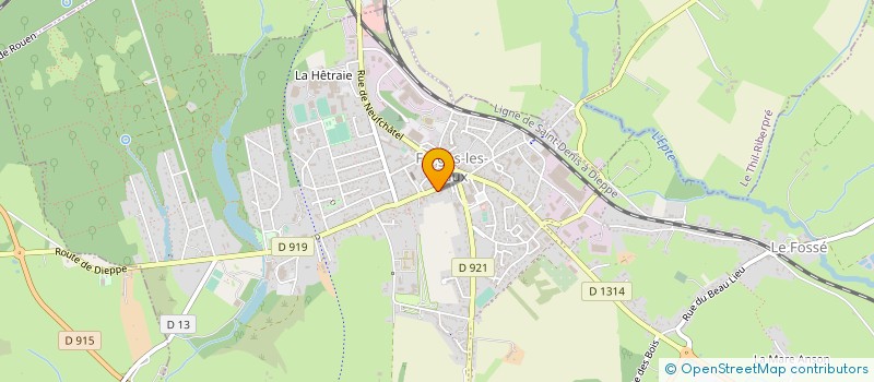 localisation de l'entreprise ORGAN GESTION ENS CATHO DU SACRE COEUR  FORGES-LES-EAUX