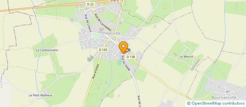 localisation de l'entreprise ORGAN GESTION ENS CATHO ND SACRE COEUR  THIBERVILLE