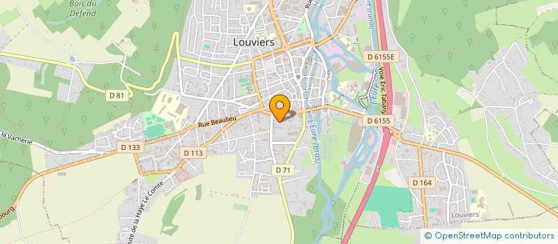 localisation de l'entreprise ORGAN GESTION ENS CATHO NOTRE DAME ST LO à LOUVIERS