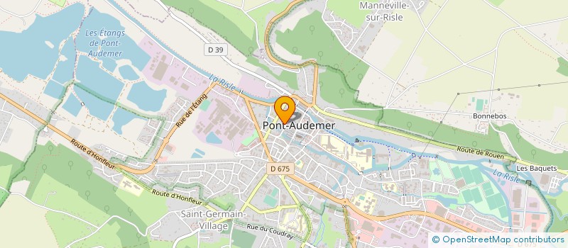 localisation de l'entreprise ORGAN GESTION ENS CATHO SACRE COEUR à PONT-AUDEMER