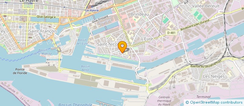 localisation de l'entreprise ORGAN GESTION ENS CATHO SAINT NICOLAS à LE HAVRE