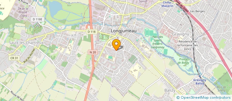localisation de l'entreprise ORGAN GESTION ENSEI CATHO ECOLE STE ANNE à LONGJUMEAU