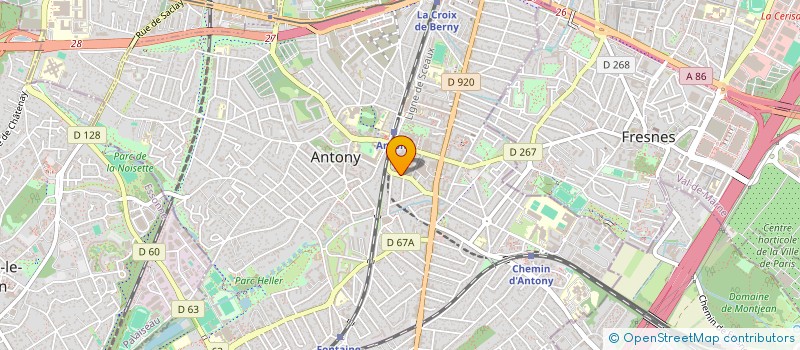 localisation de l'entreprise ORGAN INFORMATIQUE LOGISTIQUE ET GESTION à ANTONY